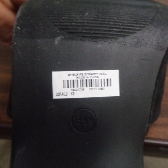 Torrid All Over Raffia Platform Heel Black Sz 13 WW - Picture 7 of 8